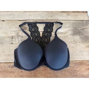 Victoria's Secret Black Lace 32DD Body by Victoria Front Cl Full Coverage Bra